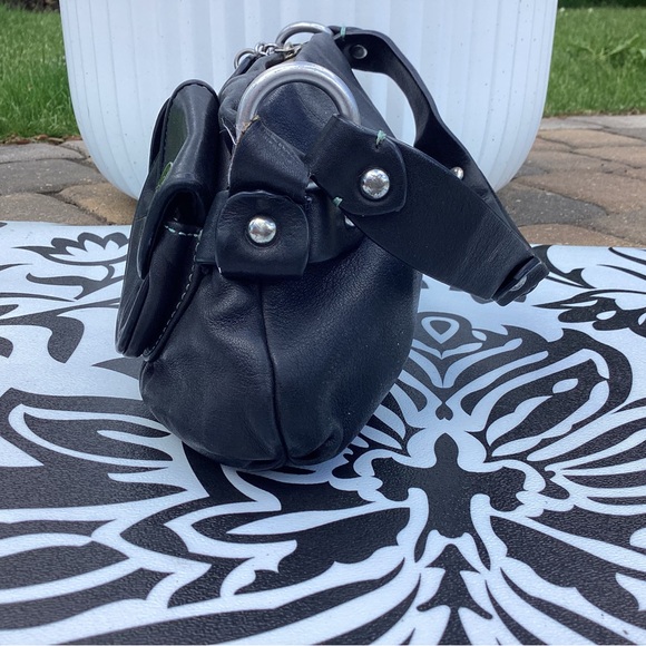 EUC Vintage Y2K Juicy Couture Rare Black Leather Gorgeous Bag - Picture 3 of 7